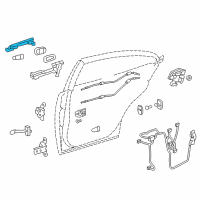 OEM 2012 Lexus RX350 Front Door Outside Handle Assembly, Right Diagram - 69210-0E010-C0