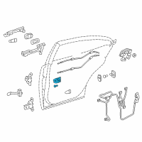 OEM 2014 Lexus ES350 Door Inside Handle Sub-Assembly, Right Diagram - 69205-33130-A0