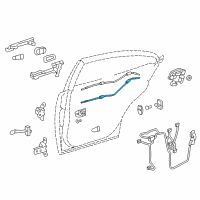 OEM 2016 Lexus ES350 Cable Assembly, Rear Door Diagram - 69730-06180