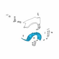OEM 1999 Lexus RX300 Liner, Front Fender, RH Diagram - 53875-48011