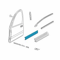 OEM 2001 Oldsmobile Alero Body Side Molding Diagram - 88898960