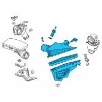 OEM 2017 Cadillac CTS Air Cleaner Assembly Diagram - 23379135