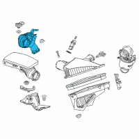 OEM Cadillac CTS Air Outlet Tube Diagram - 22844633