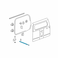 OEM Hummer H3 Support Strut Diagram - 15864389