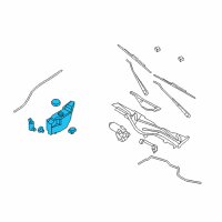 OEM 2005 Ford Crown Victoria Reservoir Assembly Diagram - 8W7Z-17618-B