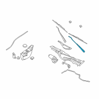 OEM Mercury Wiper Arm Diagram - 5W7Z-17526-BA