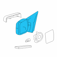 OEM Lincoln Mark LT Mirror Assembly Diagram - 8L3Z-17683-TA