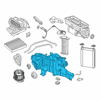 OEM Ford F-350 Super Duty Evaporator Assembly Diagram - HC3Z-19850-A