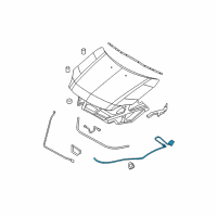 OEM Lincoln Zephyr Release Cable Diagram - 6E5Z-16916-AG