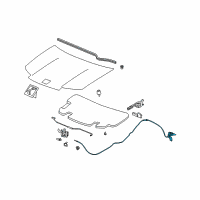 OEM 2006 Saturn Ion Release Cable Diagram - 15146296