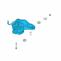 OEM 2001 Pontiac Aztek Differential Assembly Diagram - 88894200