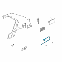 OEM Hyundai Catch & Cable Assembly-Fuel Filler Diagram - 81590-2D000