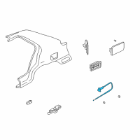 OEM 2001 Hyundai Elantra Catch & Cable Assembly-Fuel Filler Diagram - 81590-2D000