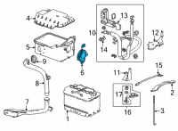 OEM Acura BLOWER, BATTERY VENT Diagram - 31651-TJB-A03