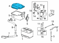 OEM Acura COVER, BATTERY (LN3) Diagram - 31531-TYA-A01