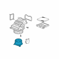 OEM 2011 Honda Civic Motor Assembly, Fan Diagram - 80030-SNA-305