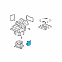 OEM 2009 Honda Civic Motor Assembly, Fresh/Recirculating Diagram - 79350-SNE-A41