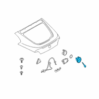 OEM BMW Z4 Emblem Latch With Key Diagram - 51-24-7-200-899