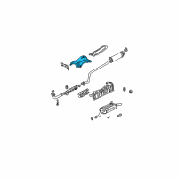 OEM 2001 Honda Civic Plate A, Floor Heat Baffle Diagram - 74601-S5A-000