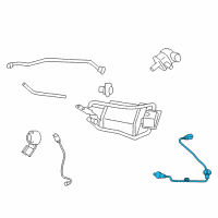 OEM 2017 Toyota Corolla Rear Oxygen Sensor Diagram - 89465-02390