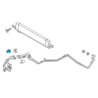 OEM Ford Mustang Cooler Line Clamp Diagram - FR3Z-7C107-A