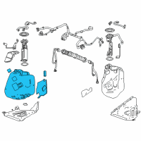 OEM 2018 Chevrolet Corvette Fuel Tank Diagram - 84219478