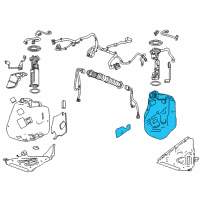 OEM 2019 Chevrolet Corvette Fuel Tank Diagram - 22815188