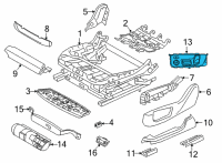 OEM 2020 BMW X6 Seat Adjustment Switch, Left Diagram - 61-31-6-801-483