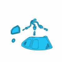OEM 1999 Toyota Corolla Tail Lamp Assembly Diagram - 81560-02070