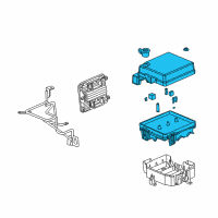 OEM 2005 Saturn Ion Block Asm, Engine Wiring Harness Junction Diagram - 15819060