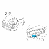 OEM 2002 Toyota Sienna ECM Diagram - 89661-08072