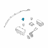 OEM 2016 Hyundai Genesis Coupe Sensor Assembly-Side Impact, Front Diagram - 95920-2J300