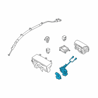 OEM 2013 Hyundai Genesis Coupe Air Bag Spiral Cable Clock Spring Diagram - 93490-2M410