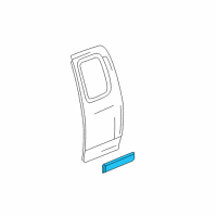 OEM 2011 GMC Canyon Side Molding Diagram - 10366187