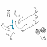 OEM 2017 Ford F-350 Super Duty Upper Return Line Diagram - HC3Z-3A713-J