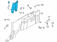 OEM 2021 Ford Bronco TRIM - LOAD COMPARTMENT Diagram - M2DZ-9831012-AB