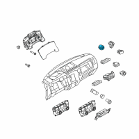 OEM 2015 Ford F-250 Super Duty Headlamp Switch Diagram - 9L3Z-11654-DA