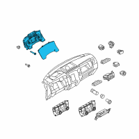 OEM 2013 Ford F-150 Cluster Assembly Diagram - DL3Z-10849-AA