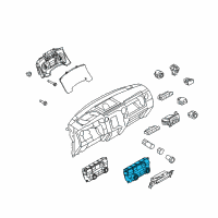 OEM Ford Dash Control Unit Diagram - AL3Z-19980-P