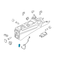 OEM Lincoln MKX Courtesy Lamp Diagram - FT4Z-13783-B