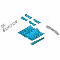 OEM Lincoln Front Floor Pan Diagram - F2GZ-5811135-A