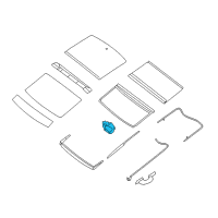 OEM 2020 Nissan Maxima Motor Assy-Sunroof Diagram - 91295-4RA2A