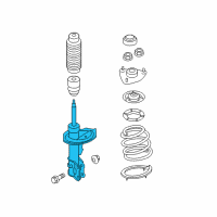 OEM Hyundai Elantra Strut Assembly, Front, Left Diagram - 54651-3Y151