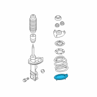 OEM 2016 Hyundai Accent Front Spring Pad, Lower Diagram - 54633-3X000