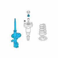 OEM Lexus RX400h Absorber Assy, Shock, Rear RH Diagram - 48530-49585