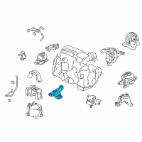 OEM 2014 Honda Accord Bracket, FR Mounting (2.4L Diagram - 50630-T2F-A11