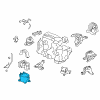 OEM Honda Accord Mounting Rub Assy, Eng Diagram - 50830-T2F-A11