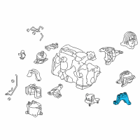 OEM 2014 Honda Accord Base Bracket, Trns Up Diagram - 50675-T2F-A11