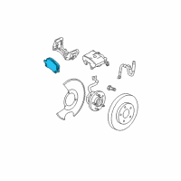 OEM 2010 Chevrolet Malibu Front Pads Diagram - 22820406