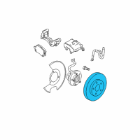 OEM Pontiac G5 Rotor Diagram - 19303825